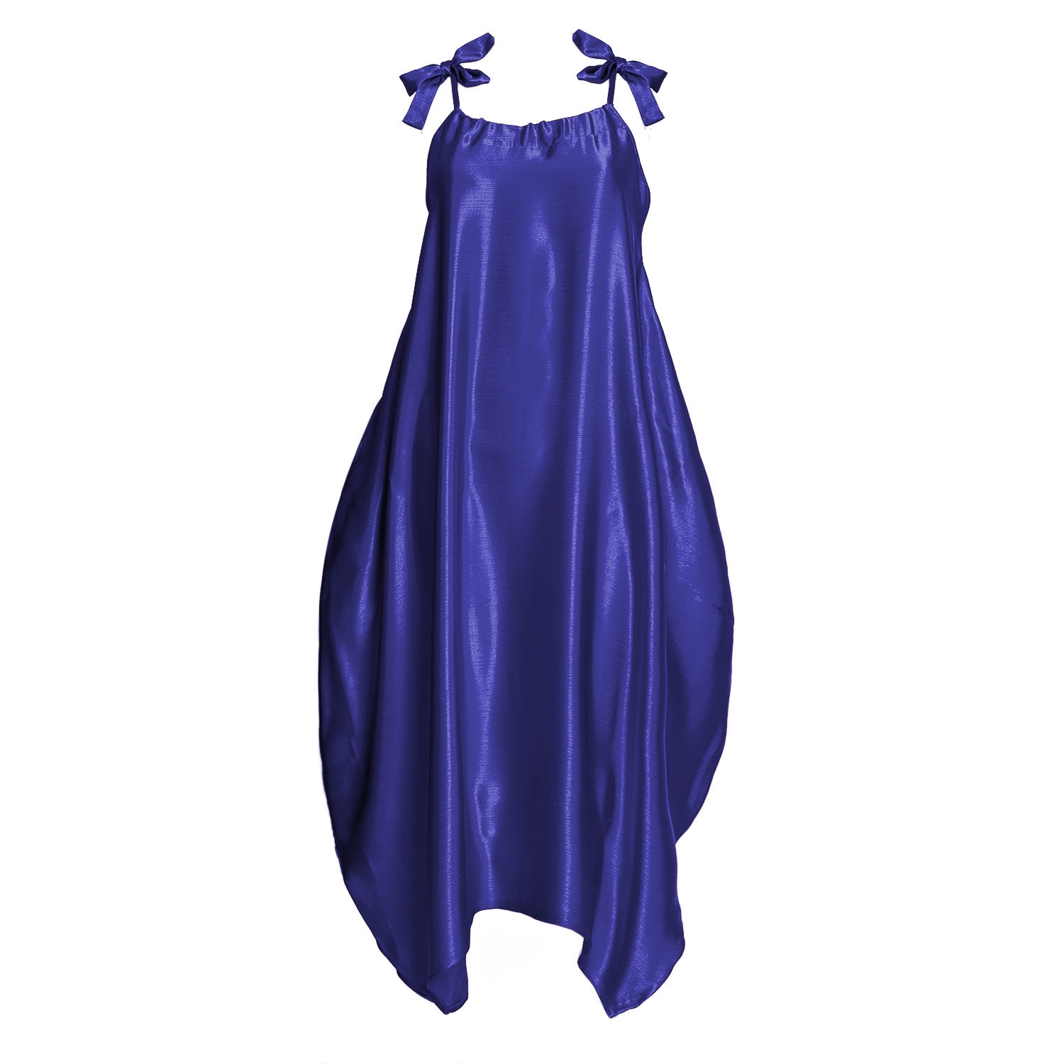 Rochie Elena cu bretele, albastră by Bpopp