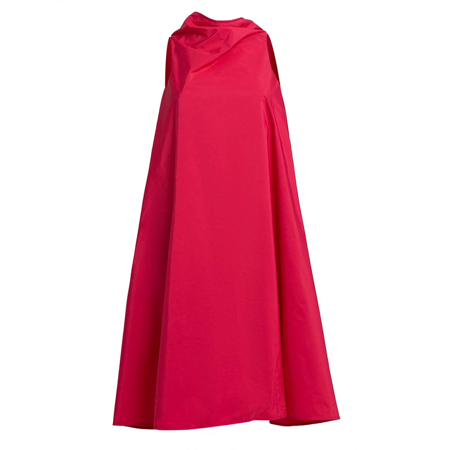 Rochie Ileana scurtă din tafta roz puternic by Bpopp