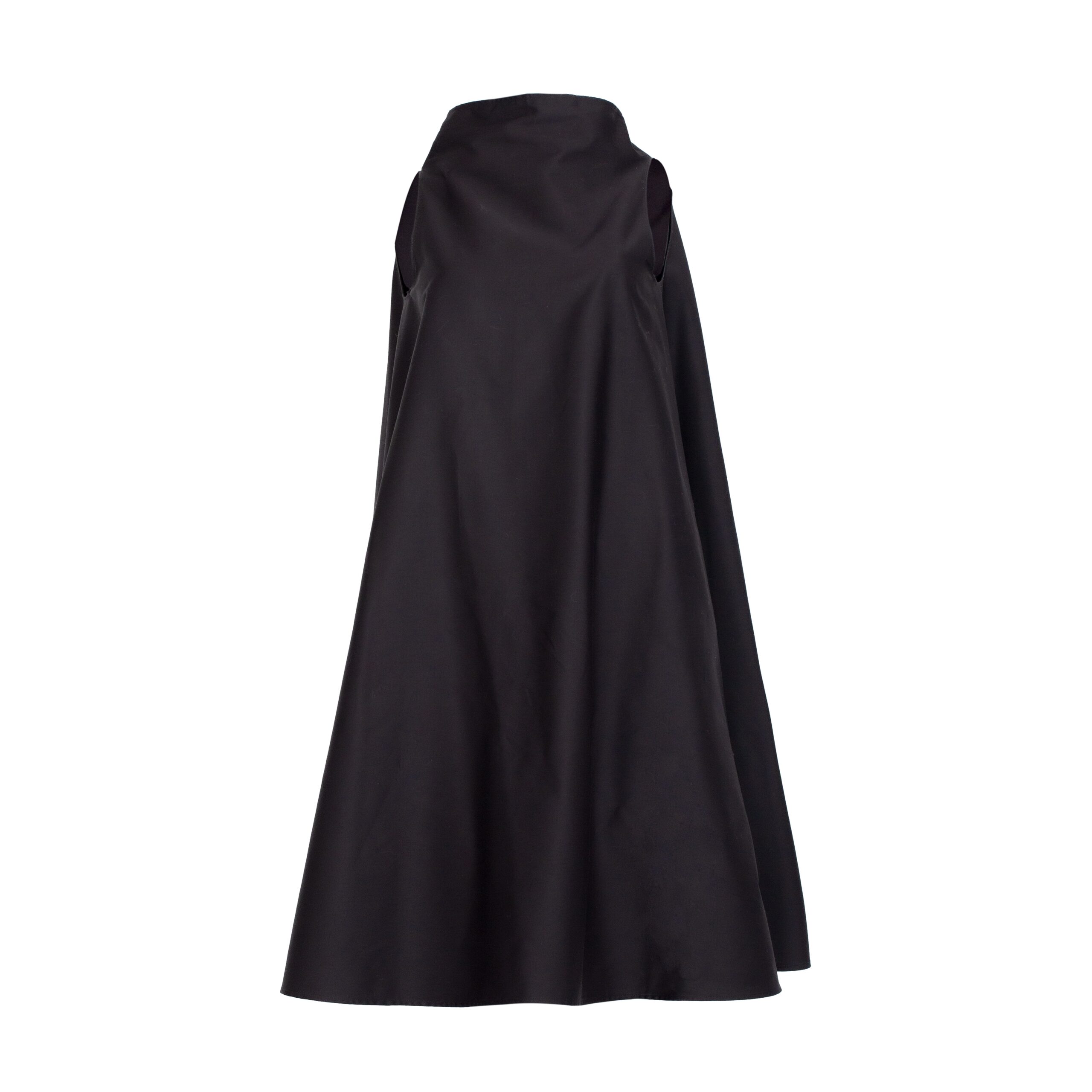 Rochie Ileana scurtă din bumbac negru by Bpopp