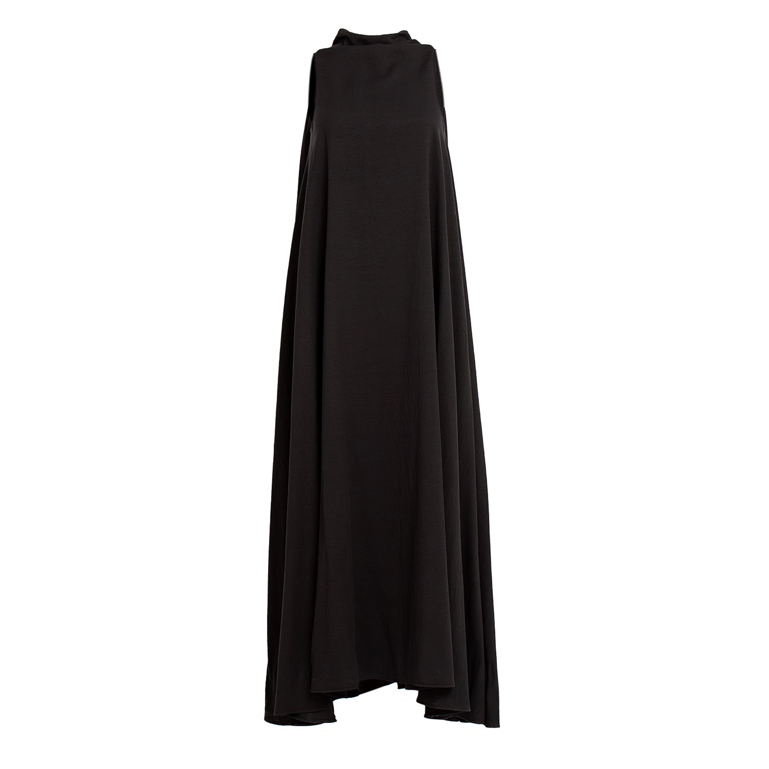 Rochie Ileana lungă din in negru by Bpopp