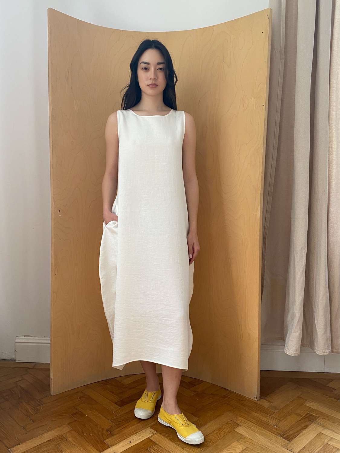 Rochie Elena  din raion alb by Bpopp