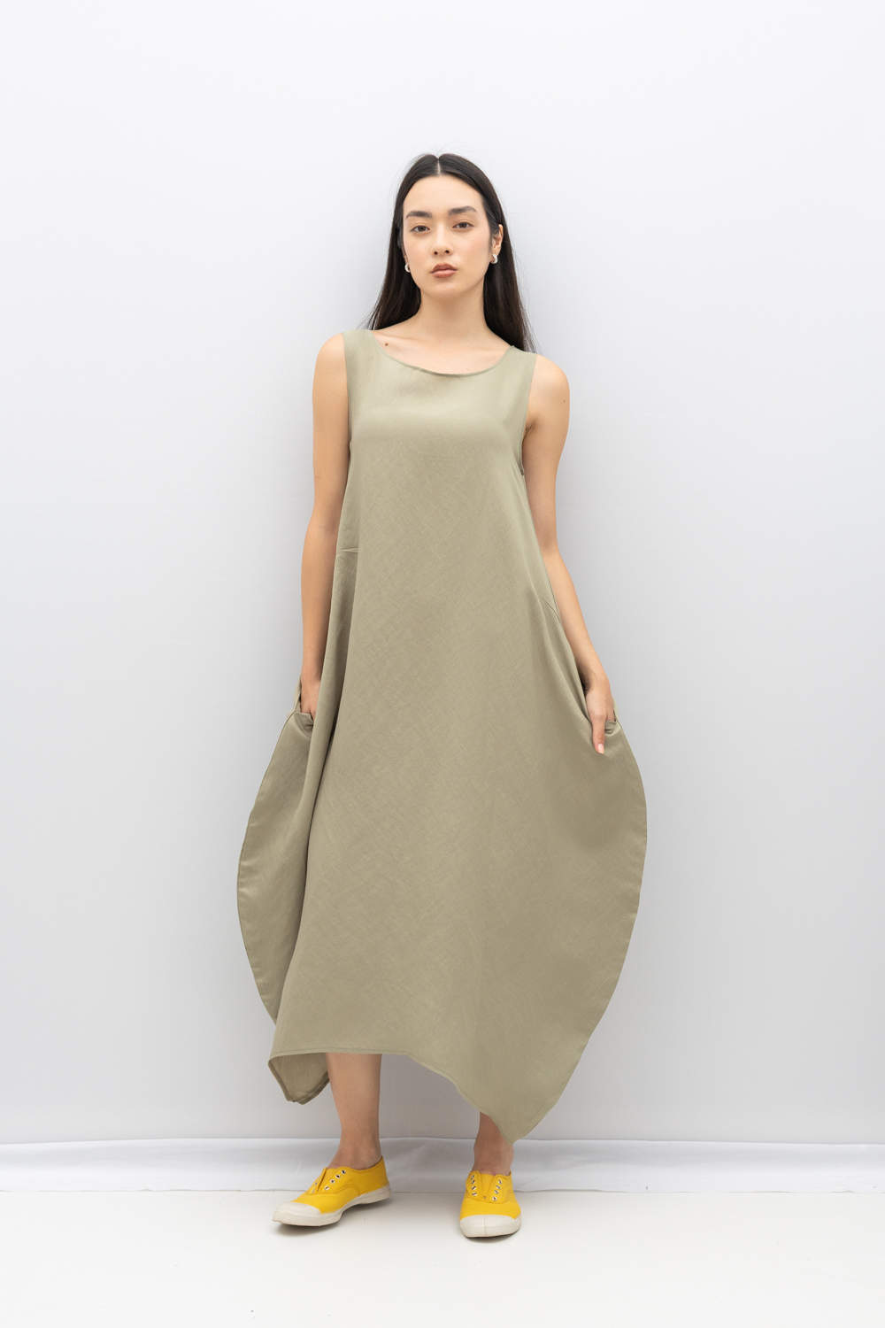 Rochie Elena din raion kaki by Bpopp