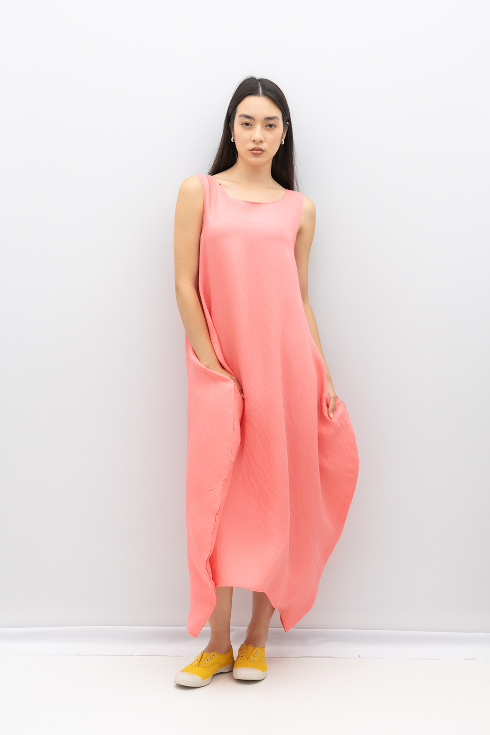 Rochie Elena din raion roz somon by Bpopp