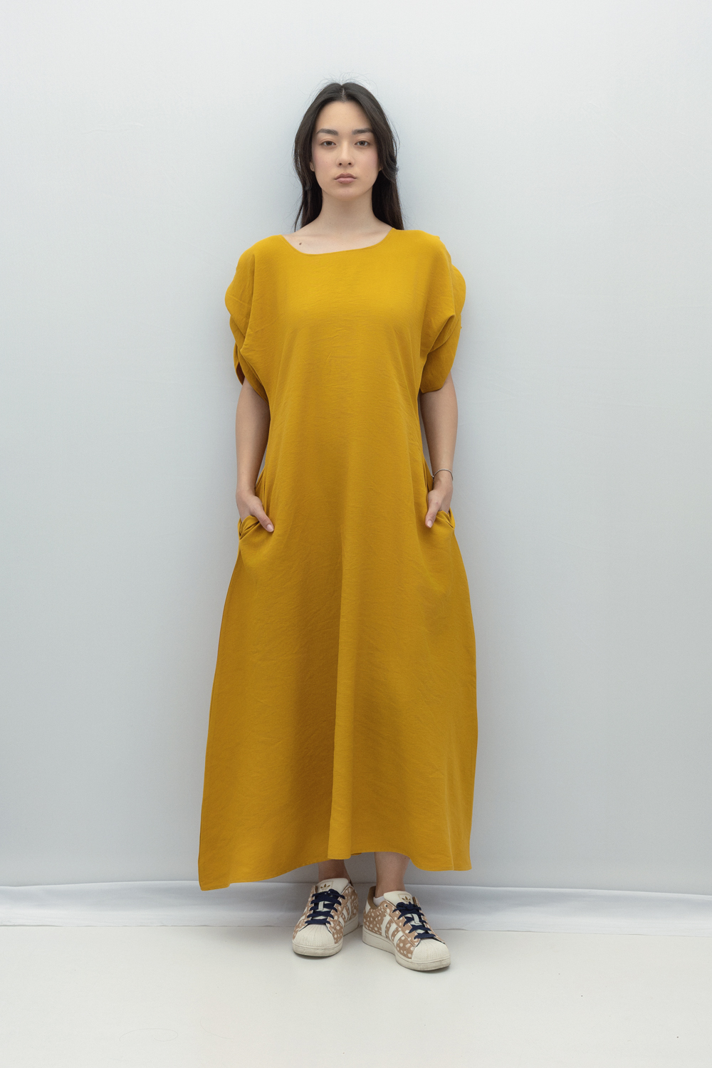 Rochie Maria din rayon galben by Bpopp