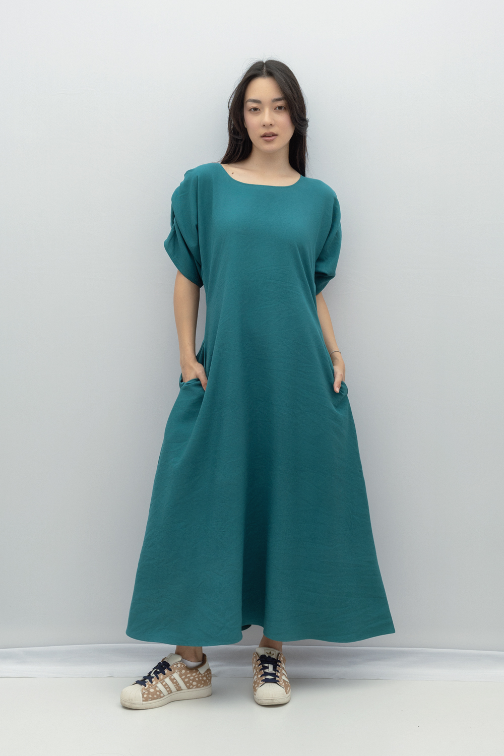 Rochie Maria din rayon verde by Bpopp