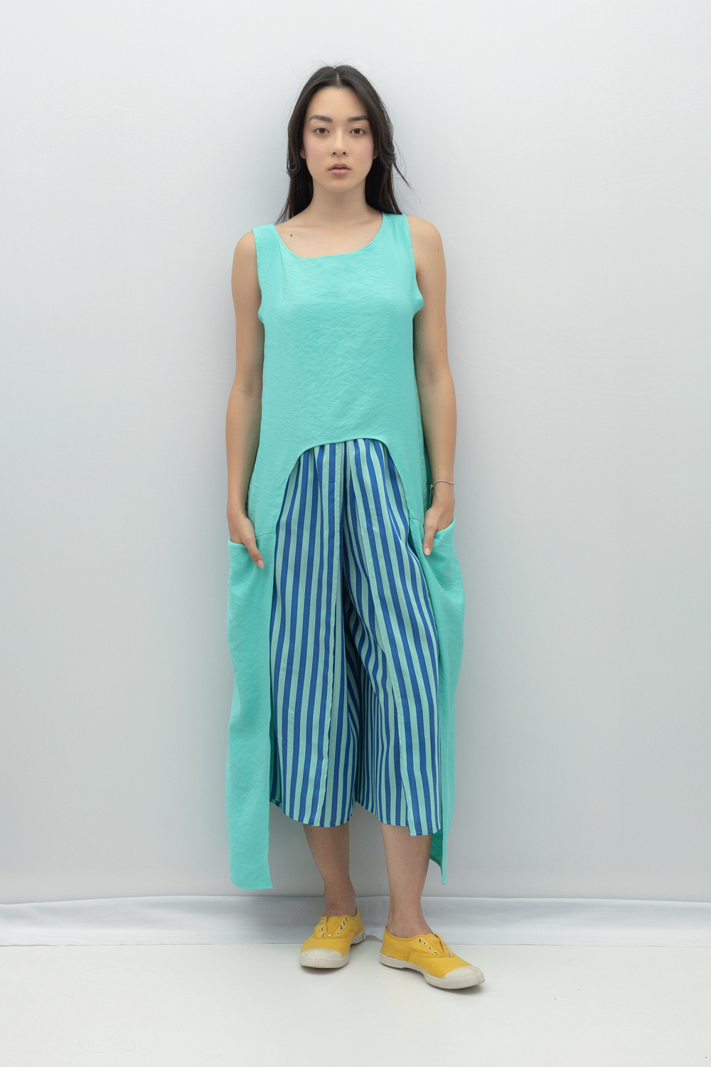Bluză Monica din rayon verde mentă by Bpopp
