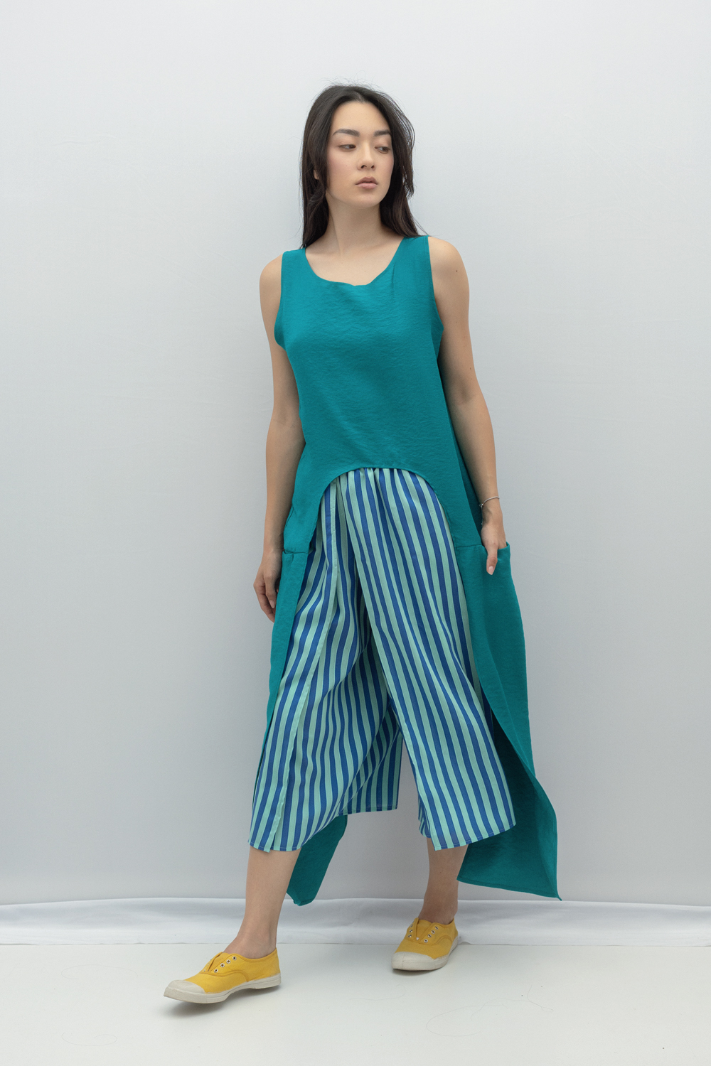 Bluza Monica din rayon verde ocean by Bpopp