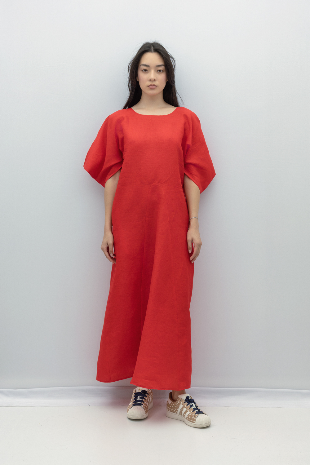 Rochie Nana din in rosu by Bpopp