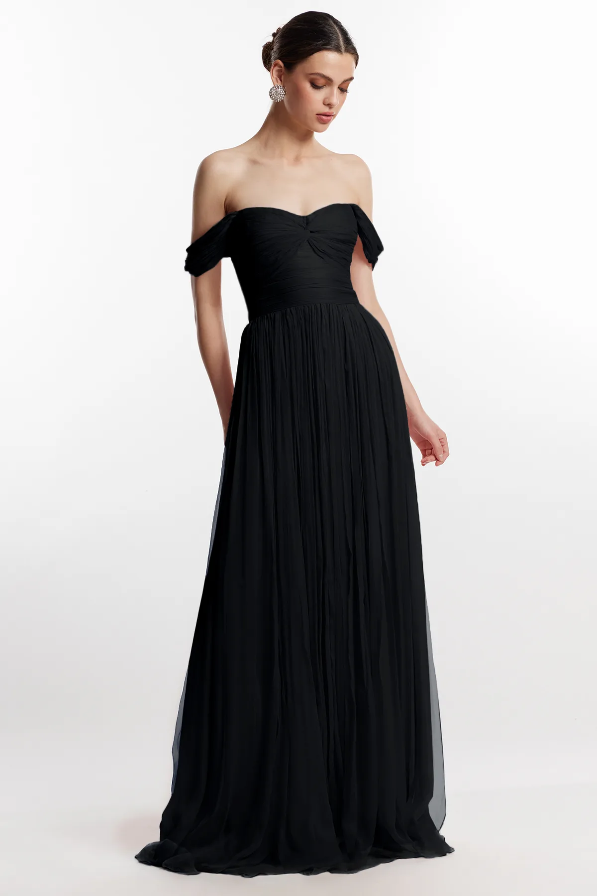 Bethania black silk dress by Framboise