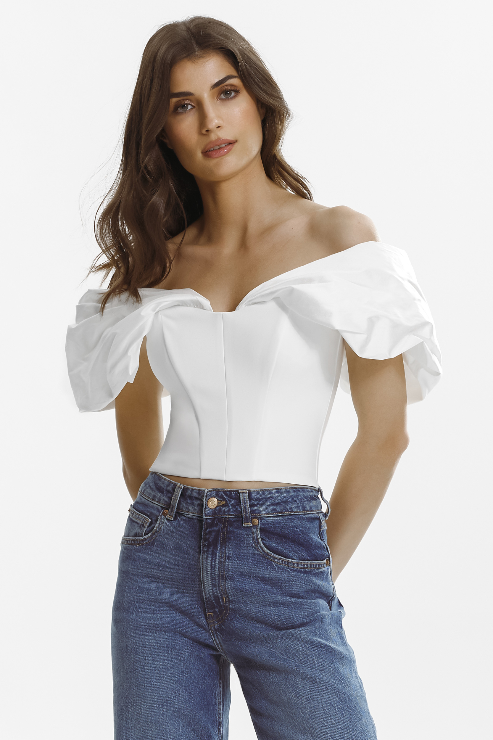 Raphael white corset by Framboise