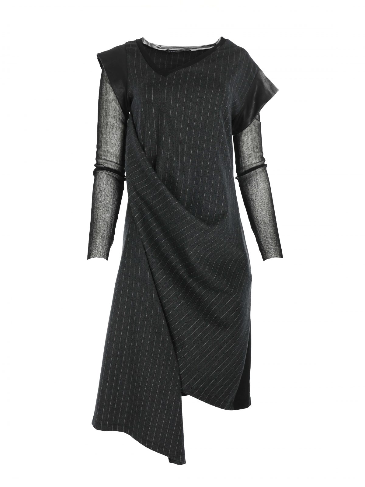 Rochie drapată asimetrică by Larisa Dragna