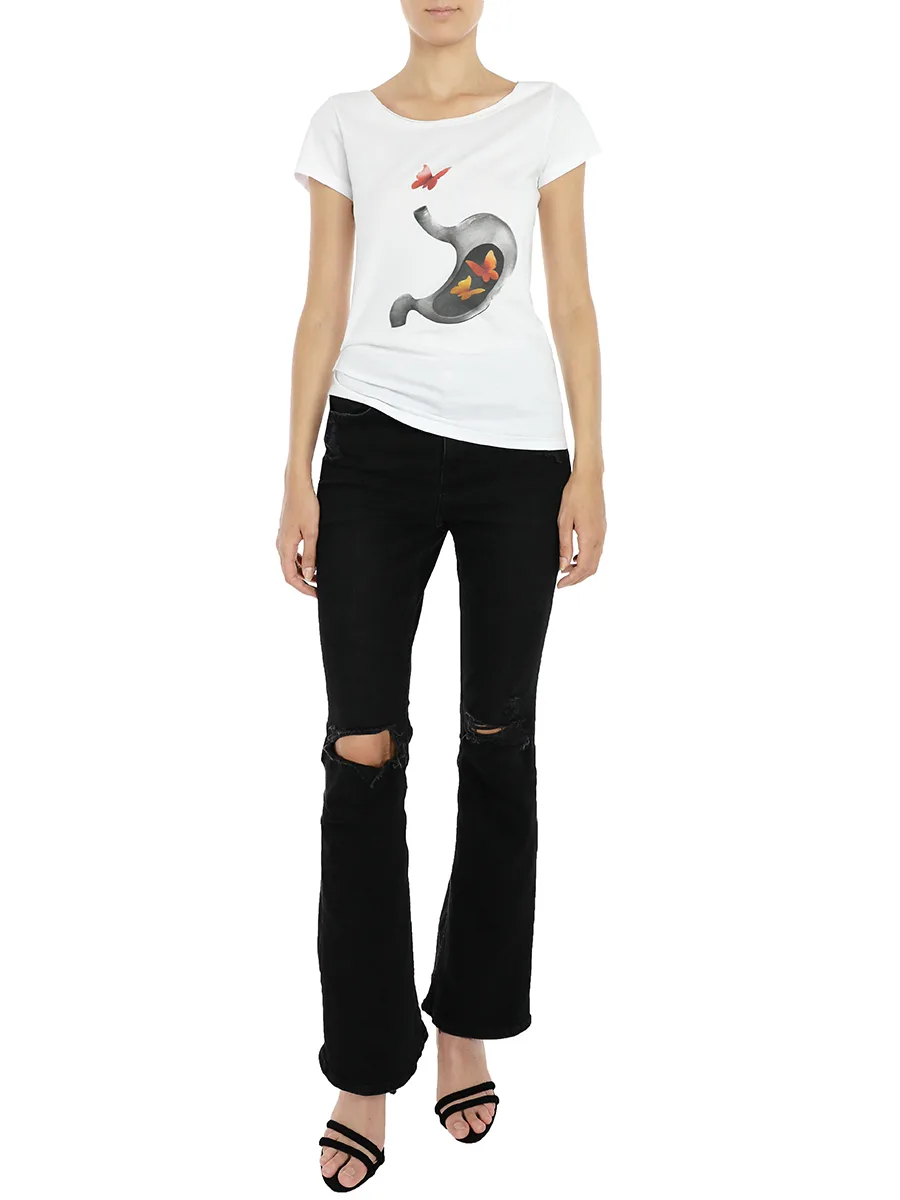 Tricou cu fluture by Larisa Dragna