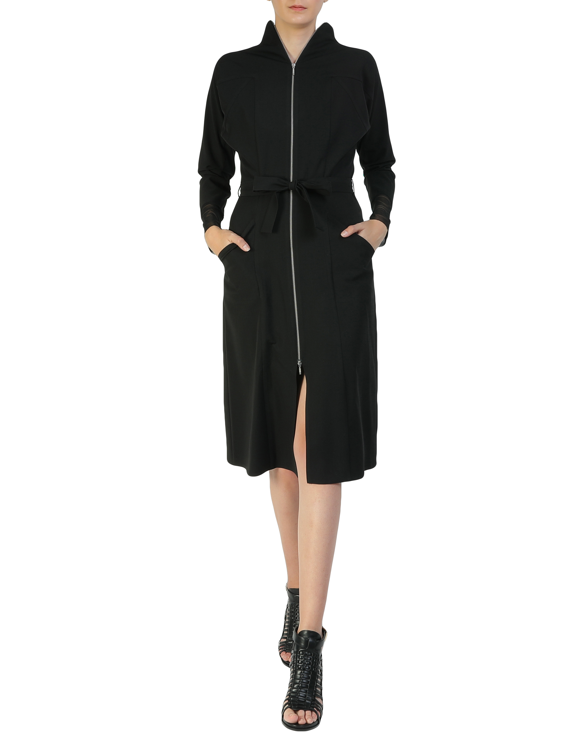 Rochie dreapta cu fermoar metalic by Larisa Dragna