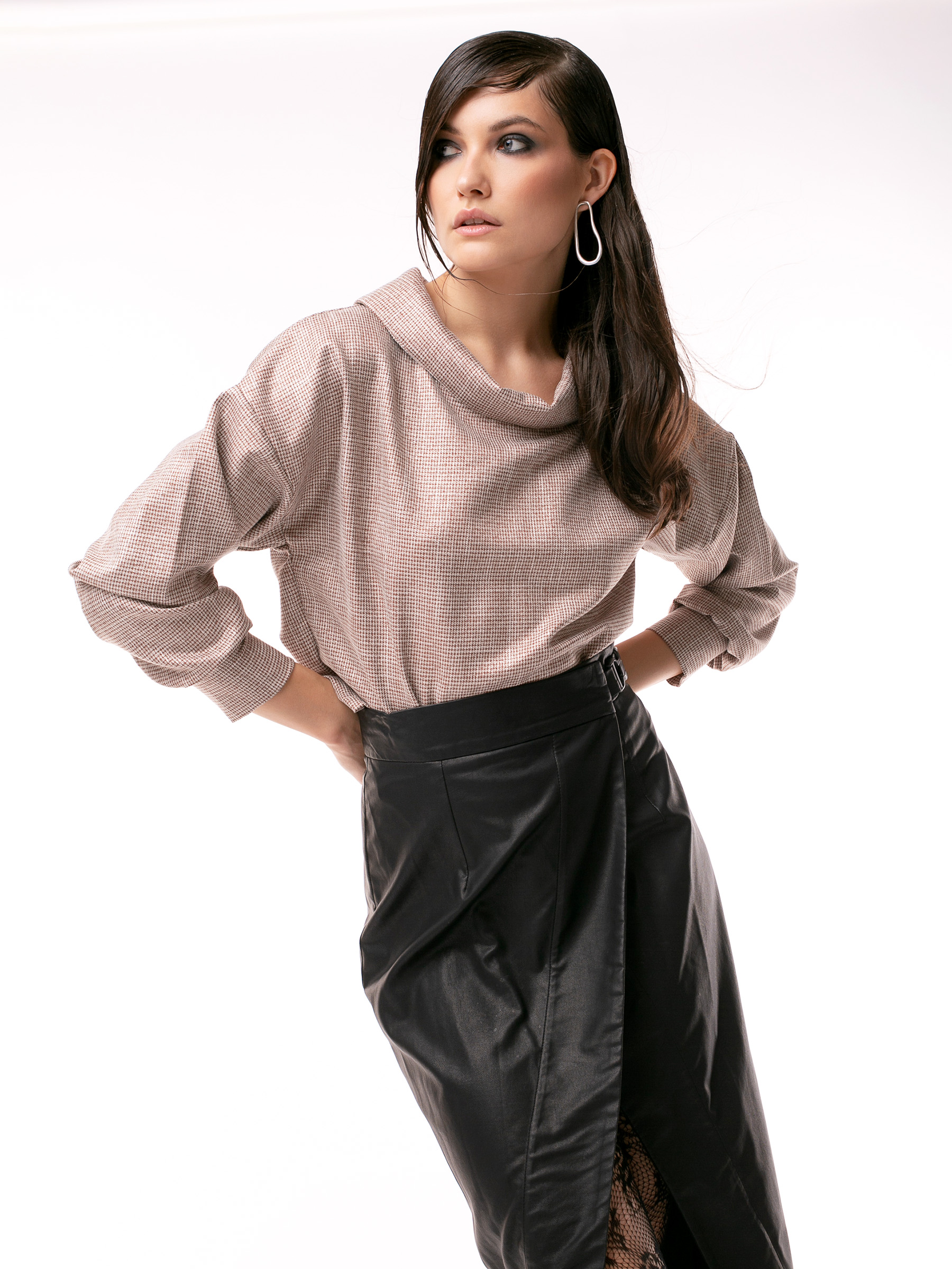 Bluza Jackie cu fir metalic by Larisa Dragna